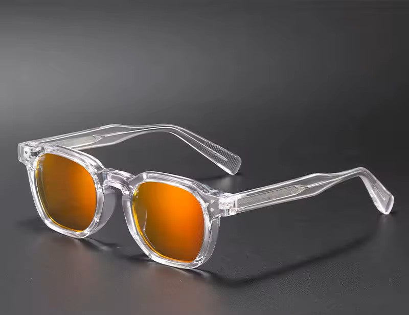 Lunette de soleil Transparente et Jaune