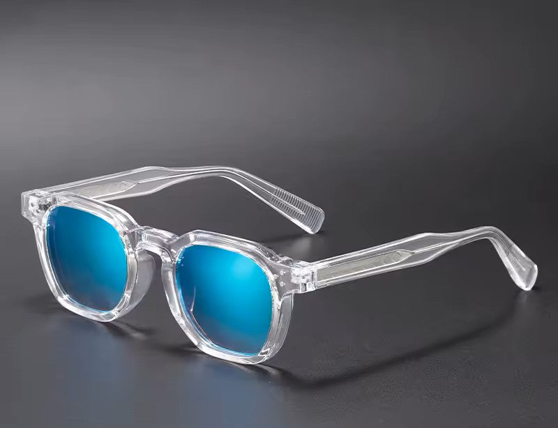 Lunettes de soleil Transparente et Bleue Clair