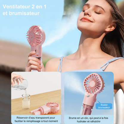 Ventilateur brumisateur portable